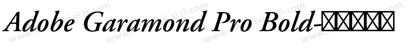 Adobe Garamond Pro Bold字体转换